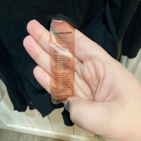 T Alexander Wang black white color block cardigan small - Picture 6 of 8